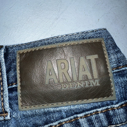 Ariat Jeans Mens 36x34 Blue M4 Boot Cut Relaxed Coltrane Jeans Denim Medium Wash