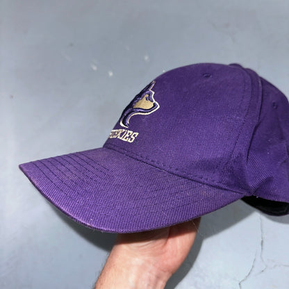 Nike VTG Washington Huskies Hat Cap Flex Fit Purple NCAA Team 90s Y2K