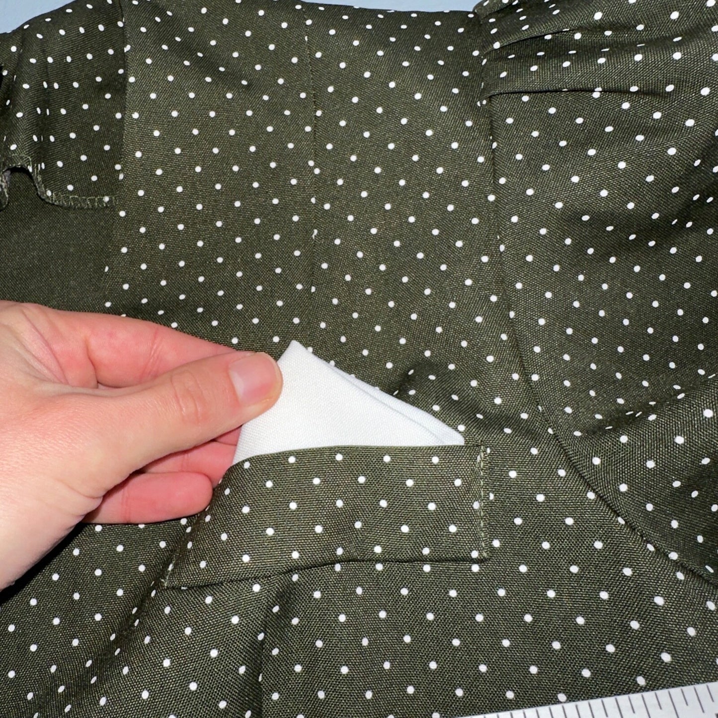 REINA 1970s Women Green Floral Dress Outfit Party Sz 12 VTG 2Pc Set Polka Dot