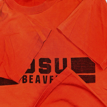 OSU Oregon State USA 70s 1970 VTG T Shirt USA Beavers RARE Single Stitch XL