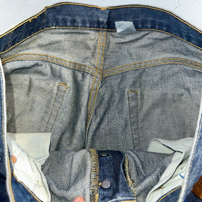 Levis 501 Vintage 90s XX Straight Leg Jeans Y2K Blue Med Wash 34x36 Act 33x35