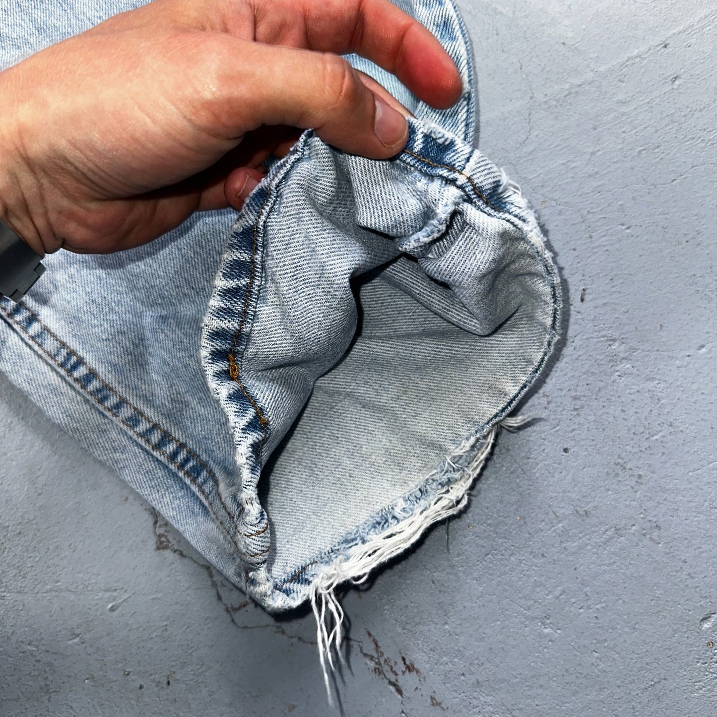 Levis 570 Jeans Mens 40x32 Blue Baggy Wide Loose Denim Pants Tapered 39x30