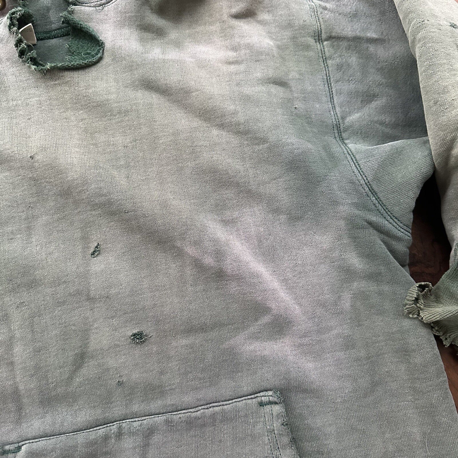 Champion 1970s Double Face RW Blank 70s Sweatshirt VTG Hoodie Afterhood Thrashed