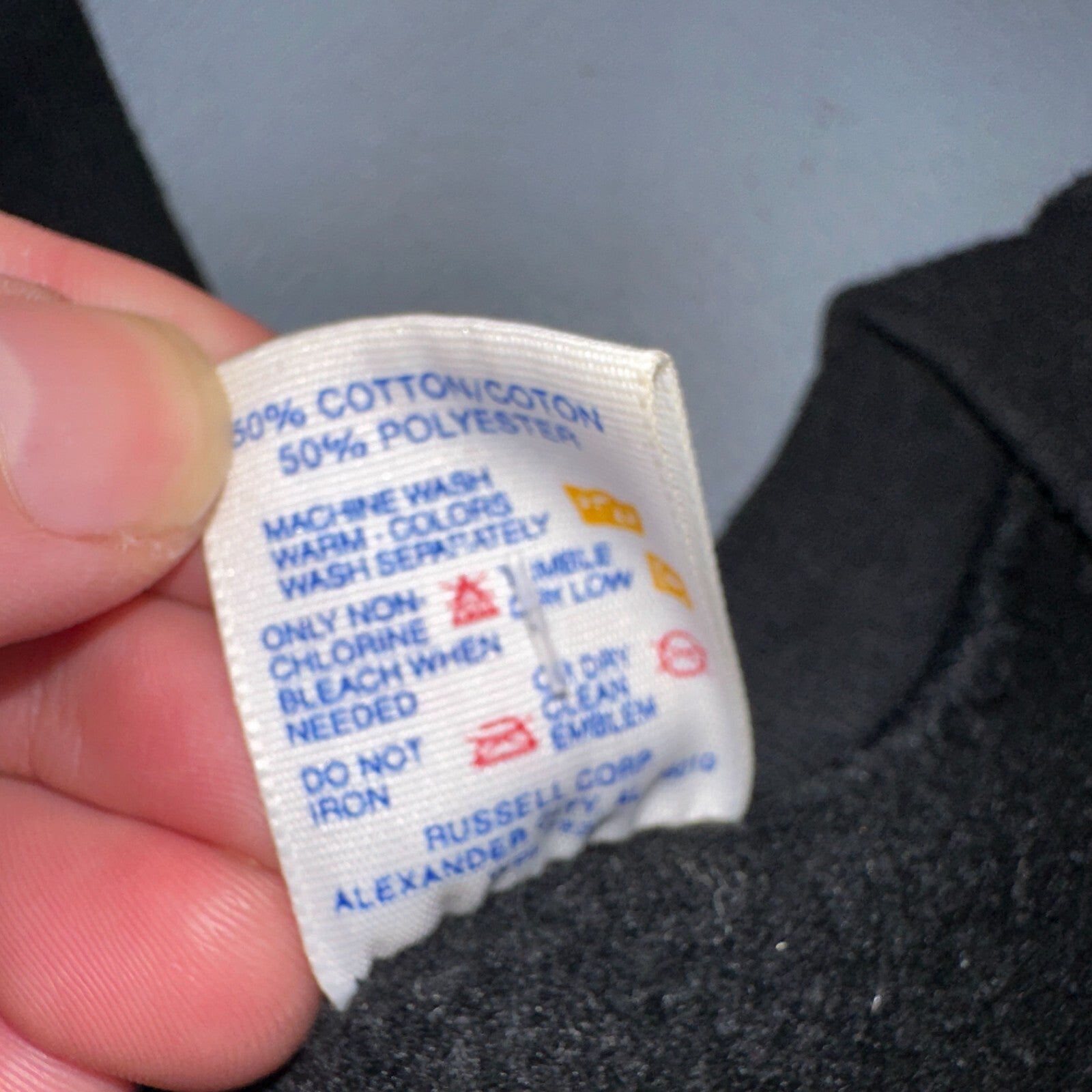 JERZEES Blank Black VTG Crew Neck Sweatshirt Black 90s No Graphic Basic L USA