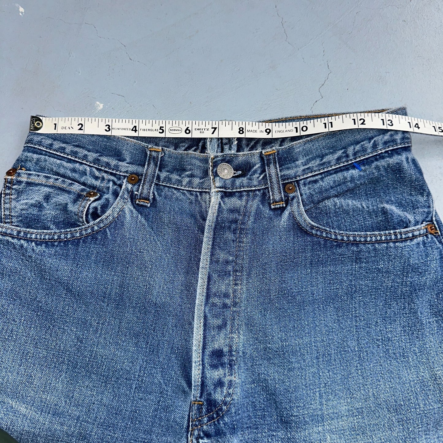 Levis 501 VTG 70s SS Redline Selvedge Jeans XX Med Wash 27x31 Tailored Altered