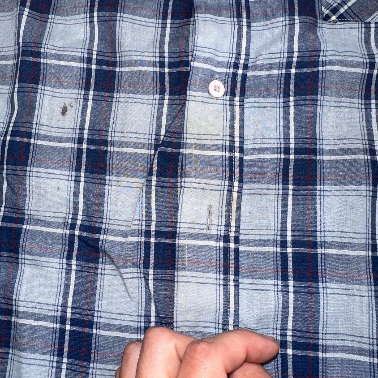 Levis VTG 1980s Pearl Snap Button Shirt Mens L Plaid 80s Cowboy Shirt Korea SS