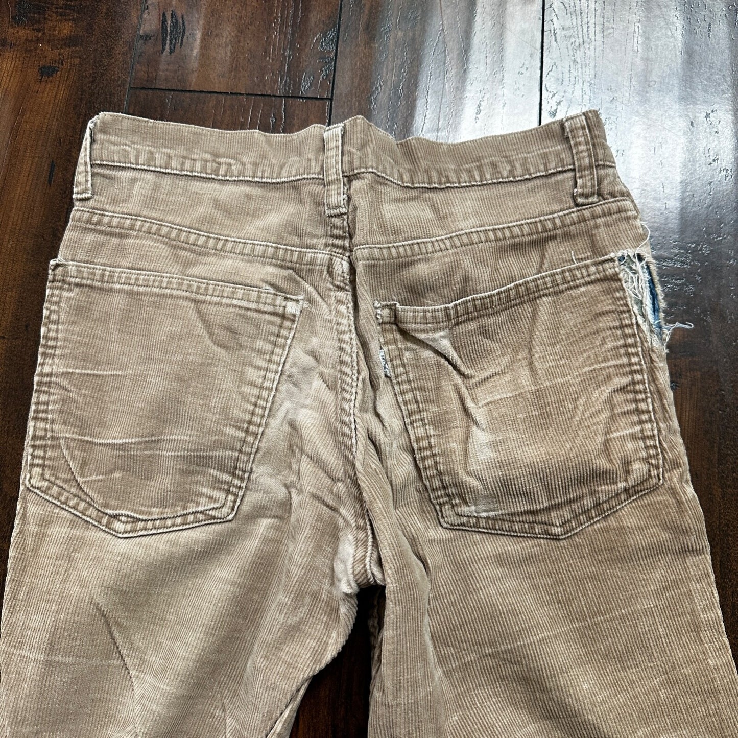 VTG Levi's 684 Corduroy Pants Bell Bottom USA 28x29 Boot Cut 1970s 70s Brown