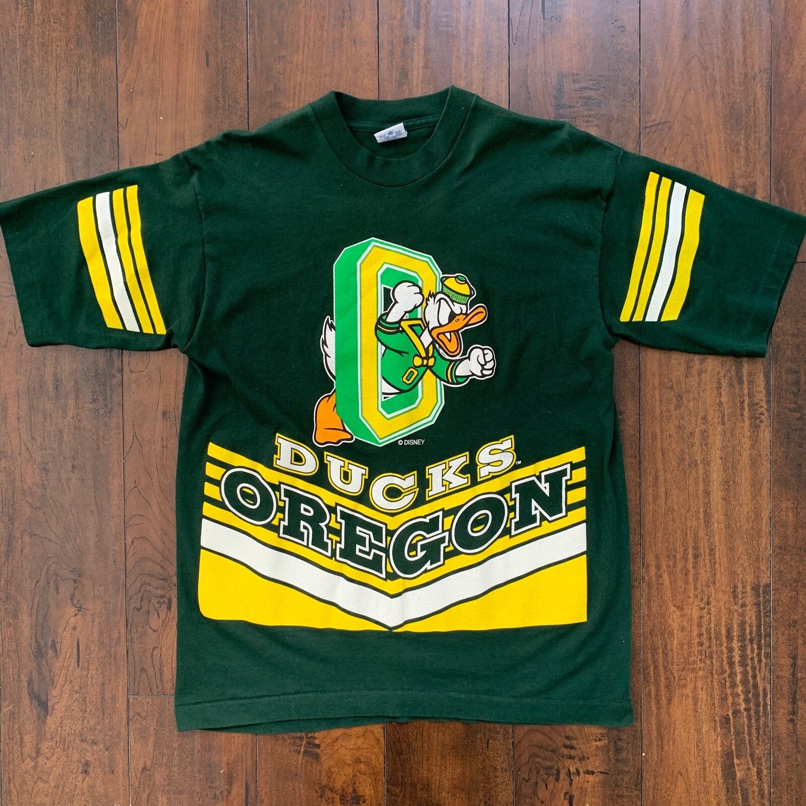 Oregon Ducks Vintage T Shirt Donald Duck Disney KIDS BOYS Mens Small 90s Afro
