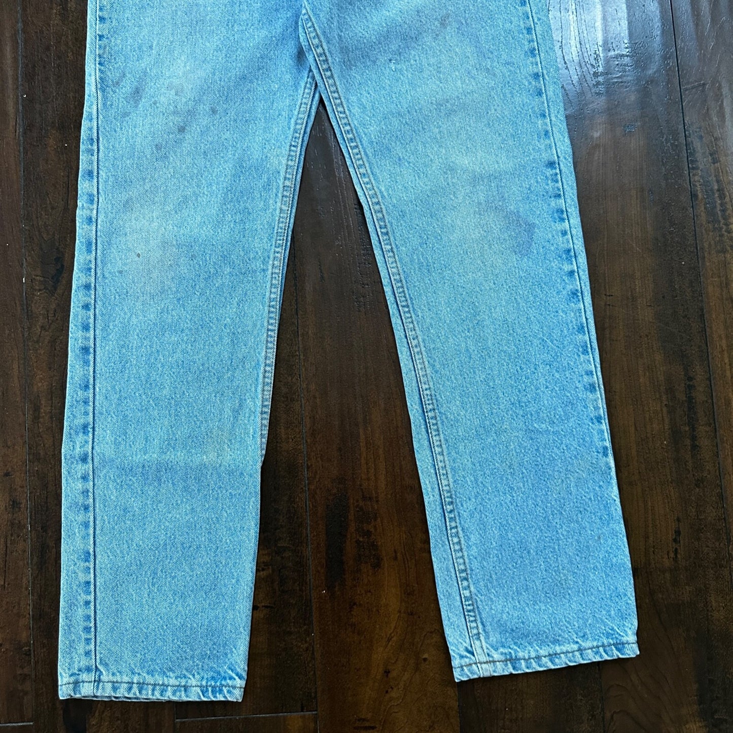 Vintage 80s Levis 505 Light Blue 70s Jeans USA Orange Tab 34x32 Act 31x30