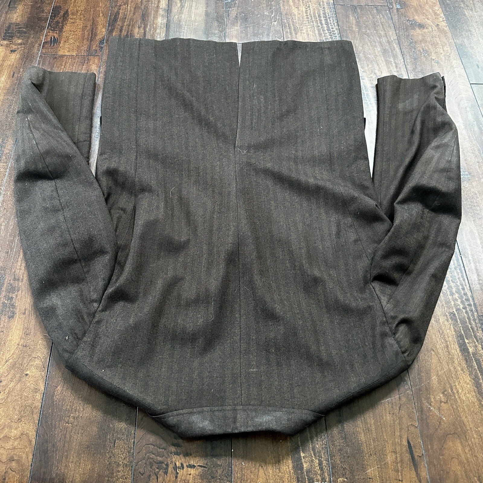 1960s 1970s Brown Striped Sport Jacket VTG Mens Suit 44 33x32 Rockabilly Wool