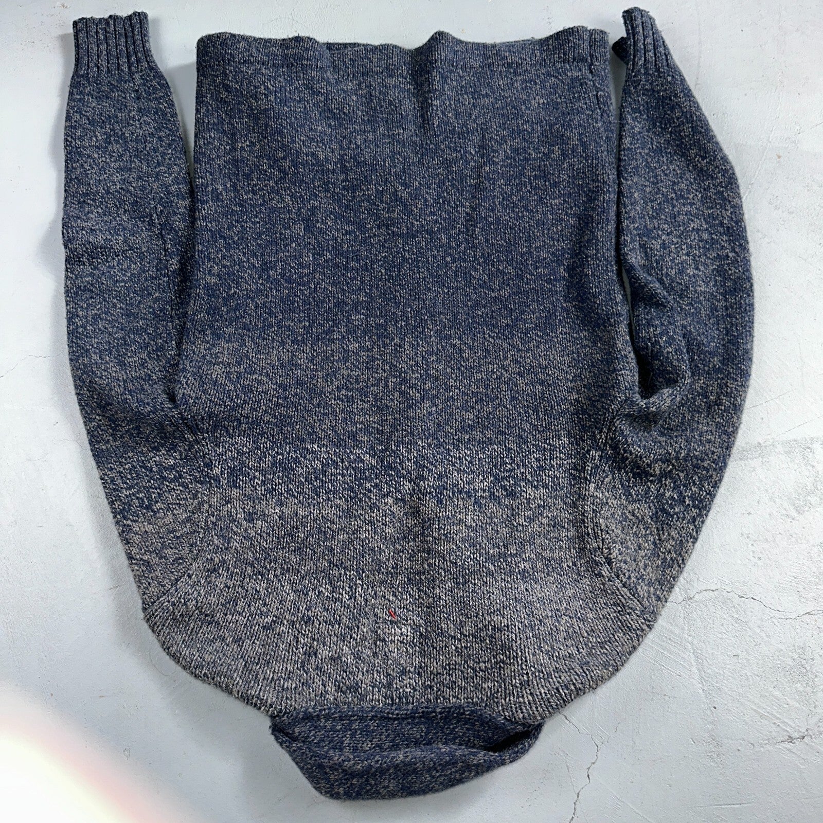 Levis Women's M Woolmark Blend Knit Blue Long Sleeve Button Up Sweater VTG