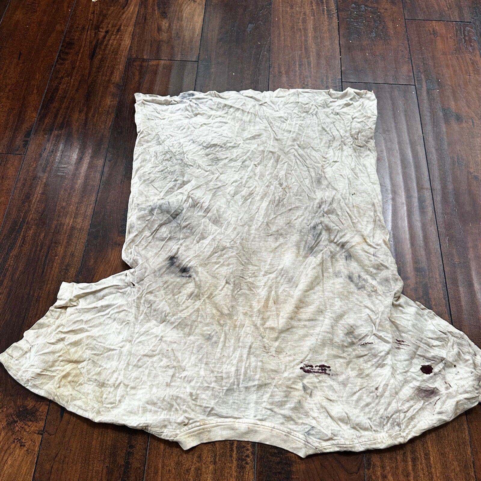 Thrashed Munsingwear Vintage T Shirt 60s 70s Grunge Garbage White Rockabilly