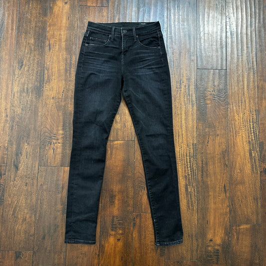 Vince Womens Skinny Jeans Black 26 Low Rise Dark 26x30 DV279B2925