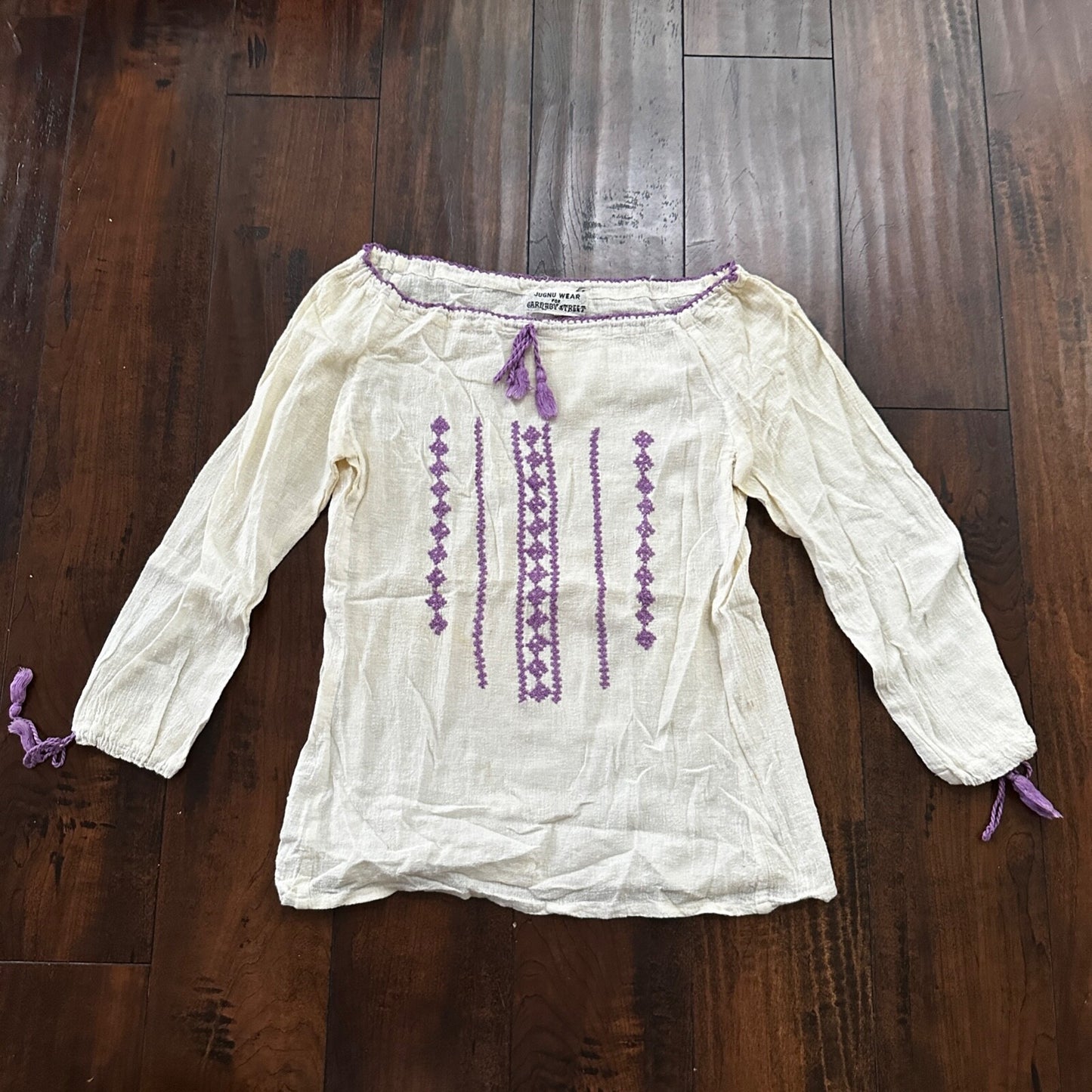 Vintage USA Rockabilly Womens Top 60s 70s Jung Wear Arraby Street RARE