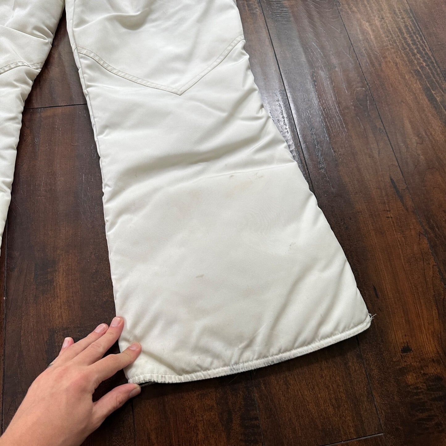 1960s Arcticwear Arctic Cat Bib Overalls Snow Suit Black Size L Vintage Zip Legs