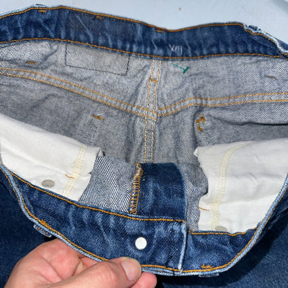 Levis 517 Vintage 80s USA Orange Tab Bootcut Flare Blue Jeans 34x36 Act31x35