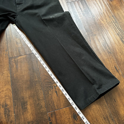 VTG Mens Scully Rangewear Cotton Canvas Outdoor Pants Buckleback Cowboy 38 Black