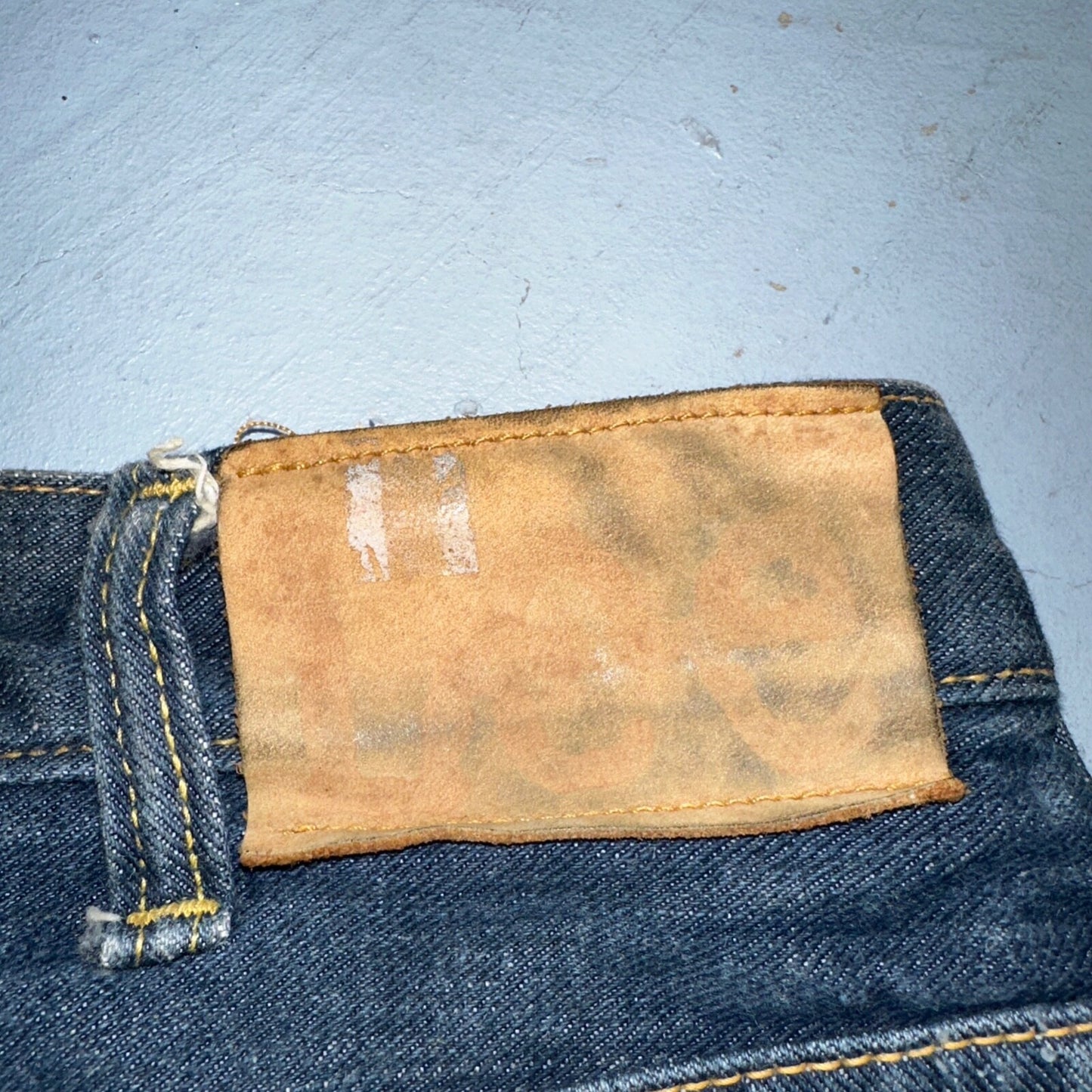 Lee VTG 70s Riders Denim Boot Cut Flare Jeans USA 33x35 Dark Wash Cowboy 1970s