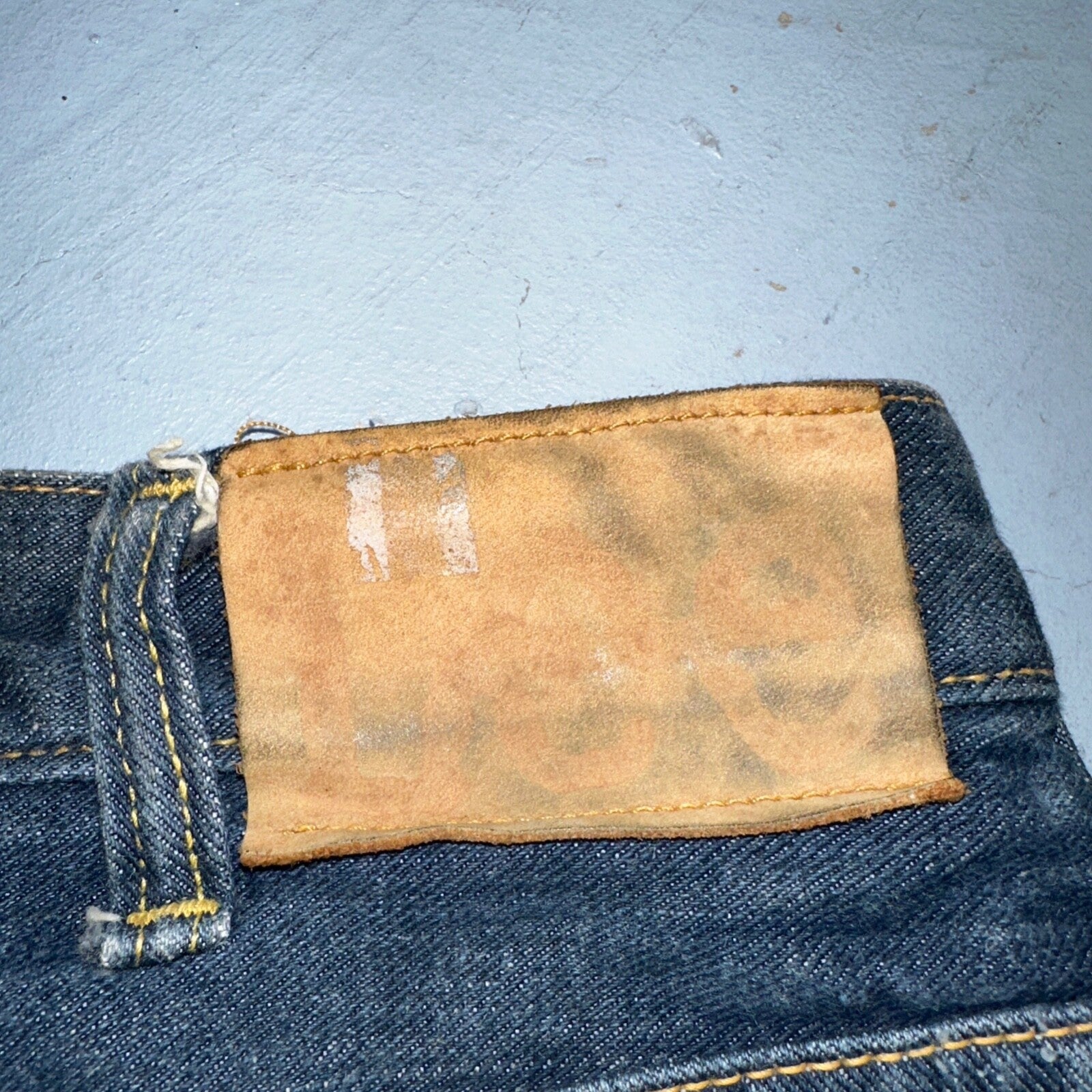 Lee VTG 70s Riders Denim Boot Cut Flare Jeans USA 33x35 Dark Wash Cowboy 1970s