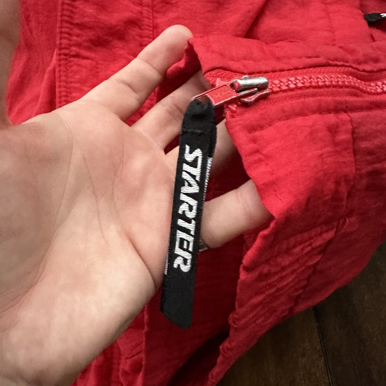 Vintage 90s 80s Nebraska Huskers Full Zip Starter Jacket Puffer Men's Large NCAA