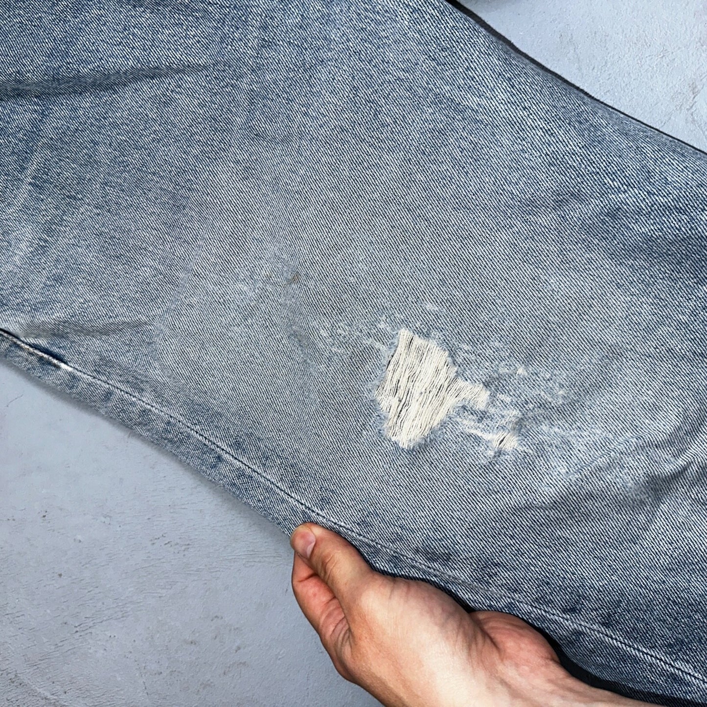 Levis 501 Vintage 90s XX Straight Leg Mexico Jeans 36x29 Light Wash Act 35x28