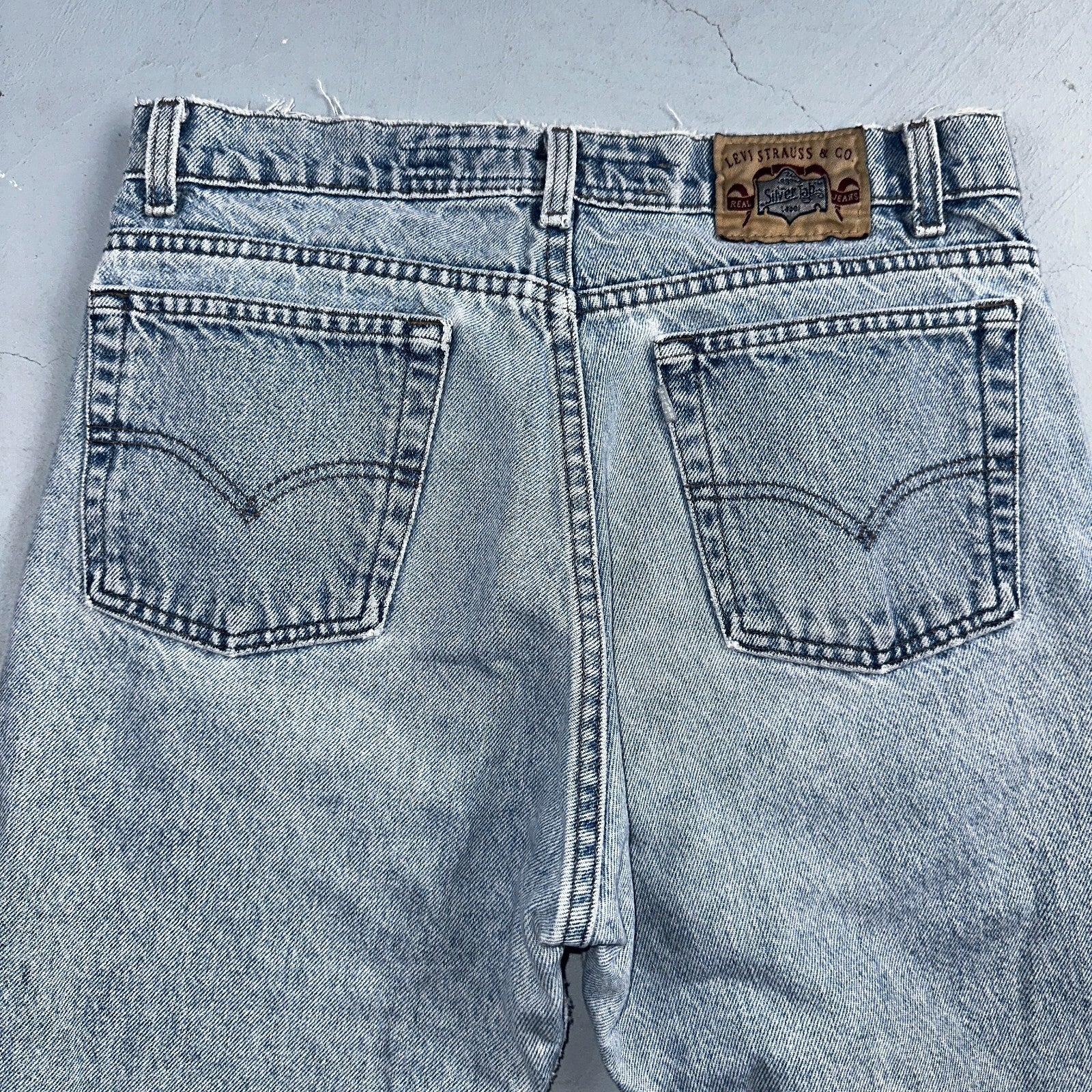 Levis 525 Silver Tab USA Vintage 90s Skater Jeans Light Wash Act 32x32 Act 30x30