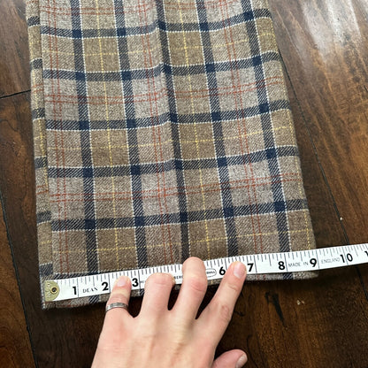 1960s 1970s Brown Sport Jacket VTG Mens Suit 44 36x28 Rockabilly Checkerboard