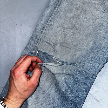 Levis 501 Vintage Y2K XX Straight Leg Jeans Blue Light Wash 34x34 Act 35x30
