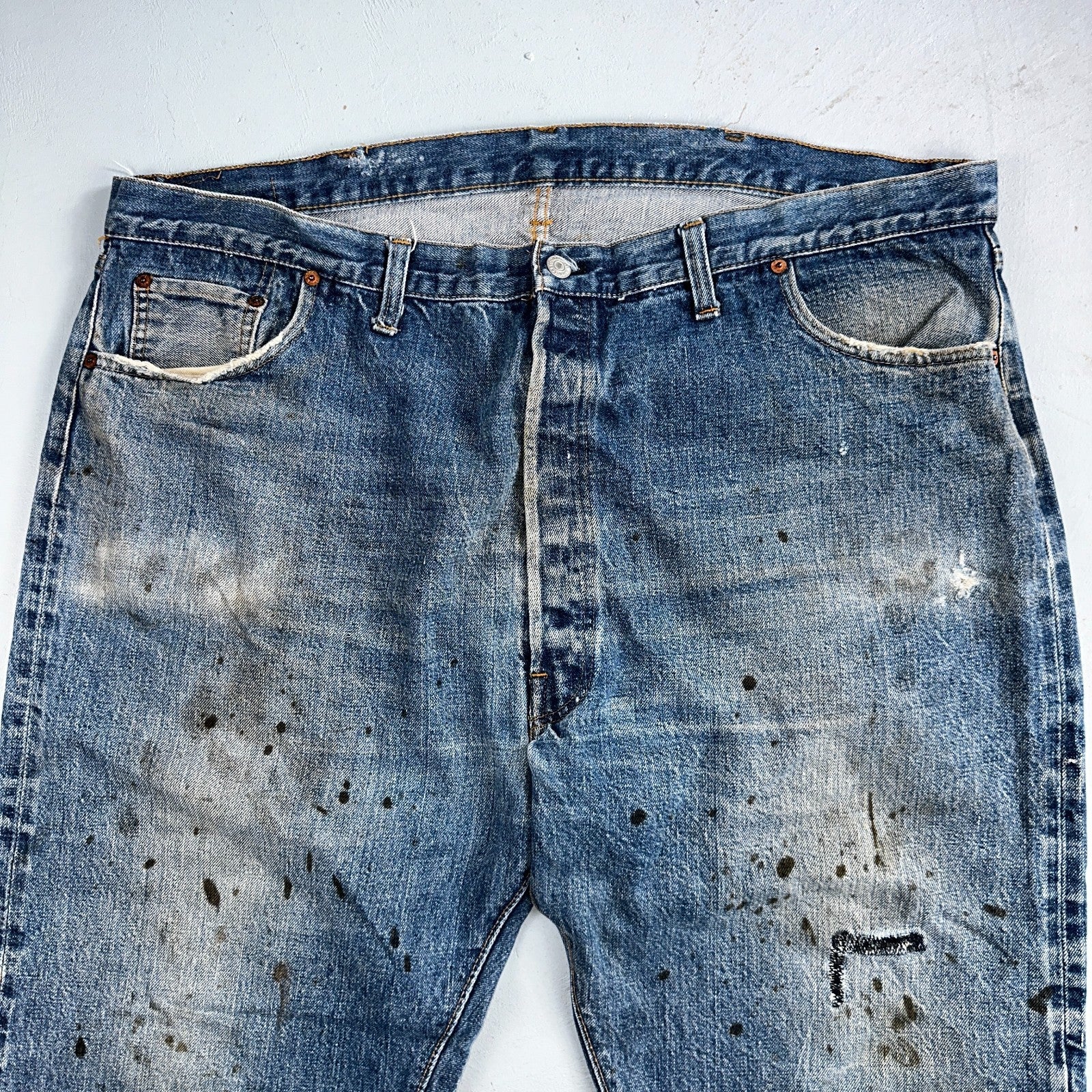 Levis 501 Vintage 70s SS Redline Selvedge USA XX Jeans Med Wash 48x30 Act 43x26