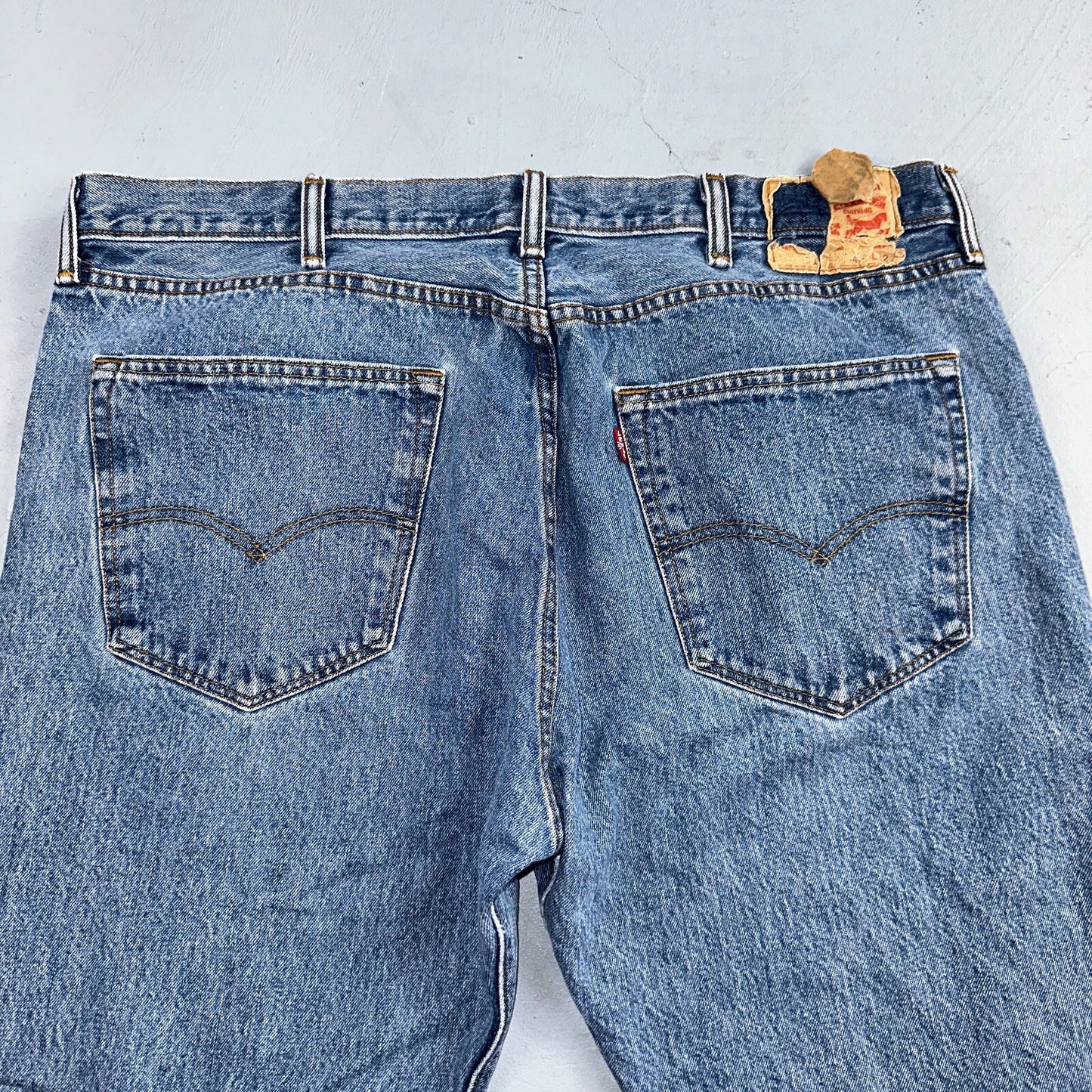 Levis 501 Y2K XX Straight Leg Jeans Blue VTG Light Wash 40x32 Act 40x30