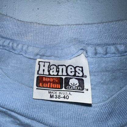 Frank Text Hanes 70s VTG T Shirt 1970s Troop Single Stitch Basic Quote