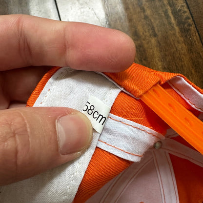 Holland Bright Orange VTG Hat Cap Snapback Cool Basic Text Casual