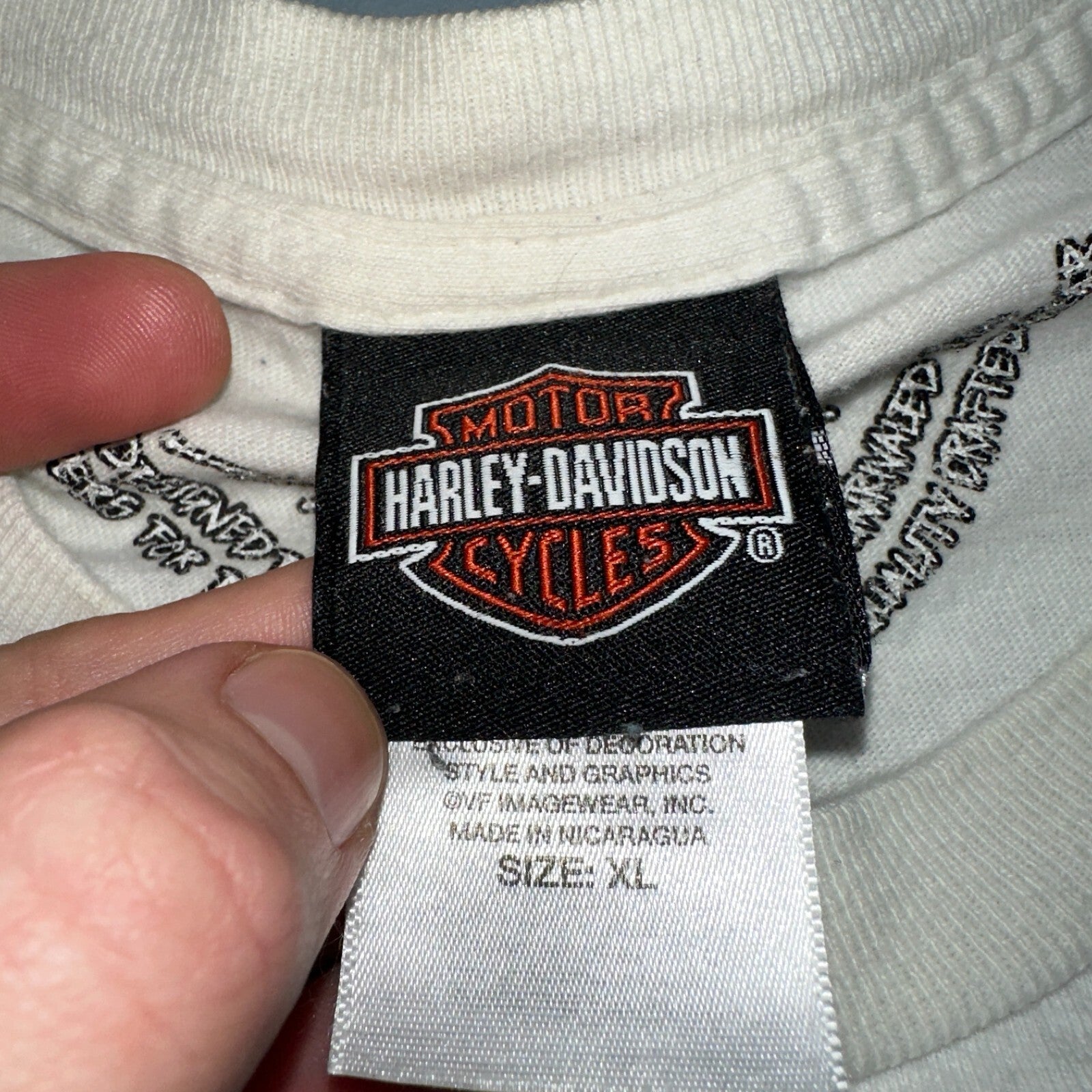 Harley Davidson Yorktown Hampton VTG T Shirt Motorcycle Bike Graphic Y2K Ride