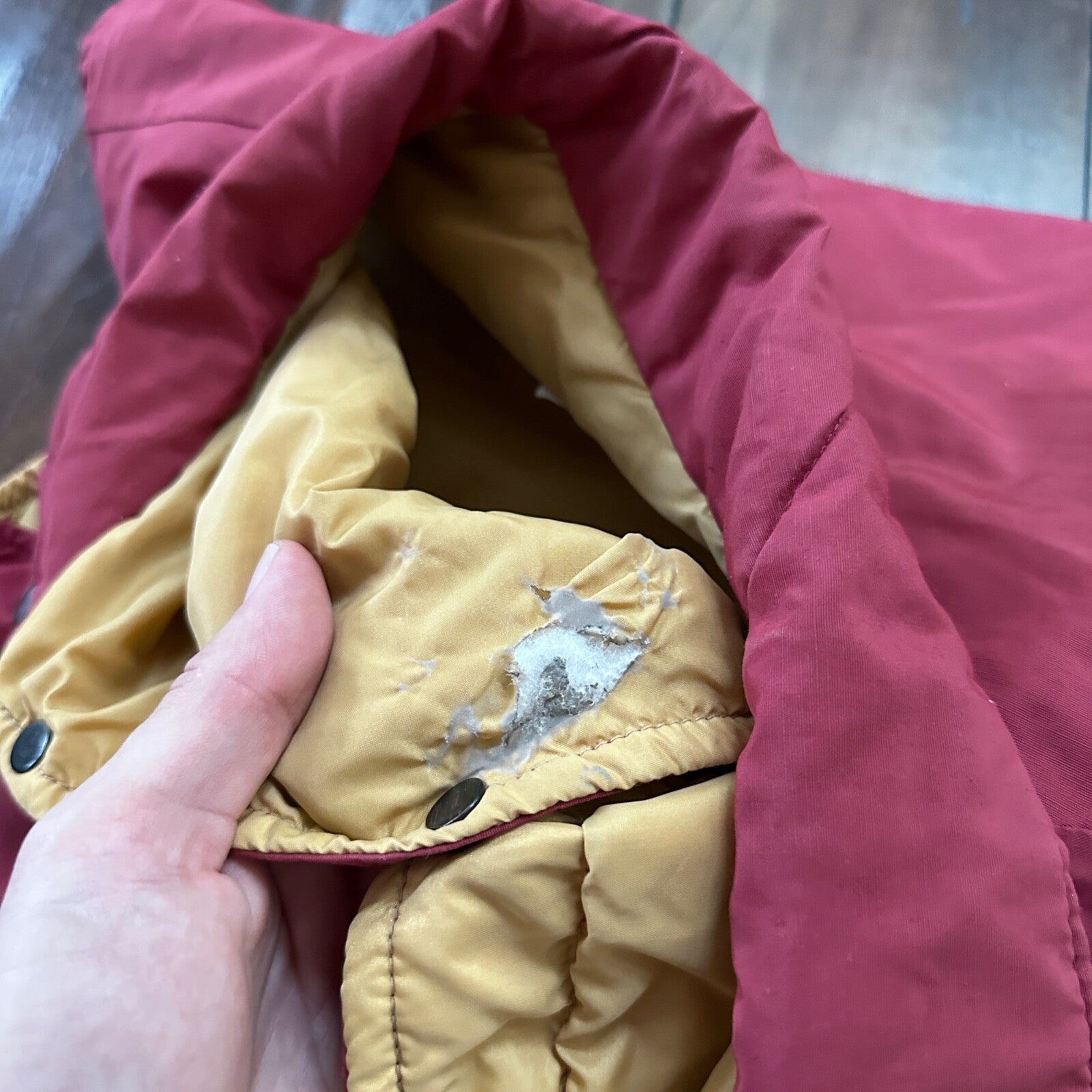 Vintage 80s Columbia USA Thinsulate 3M Puffer Gilet Vest Red Hipster M 90s