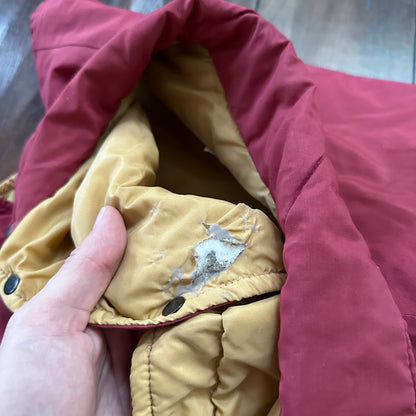 Vintage 80s Columbia USA Thinsulate 3M Puffer Gilet Vest Red Hipster M 90s