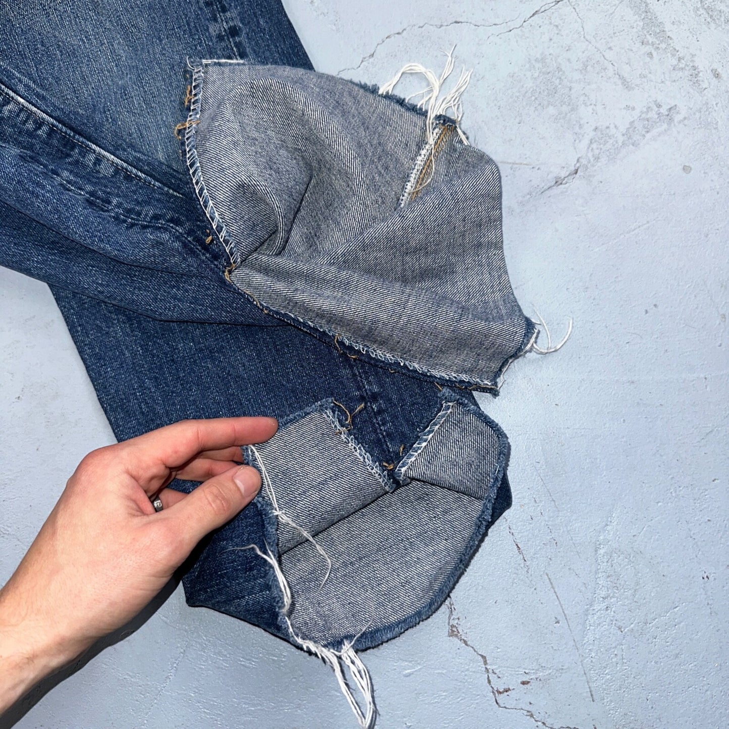 Vintage LEVIS 505 Jeans Big E 1960s Denim 28x28 USA 60s 501 502 Talon Zipper