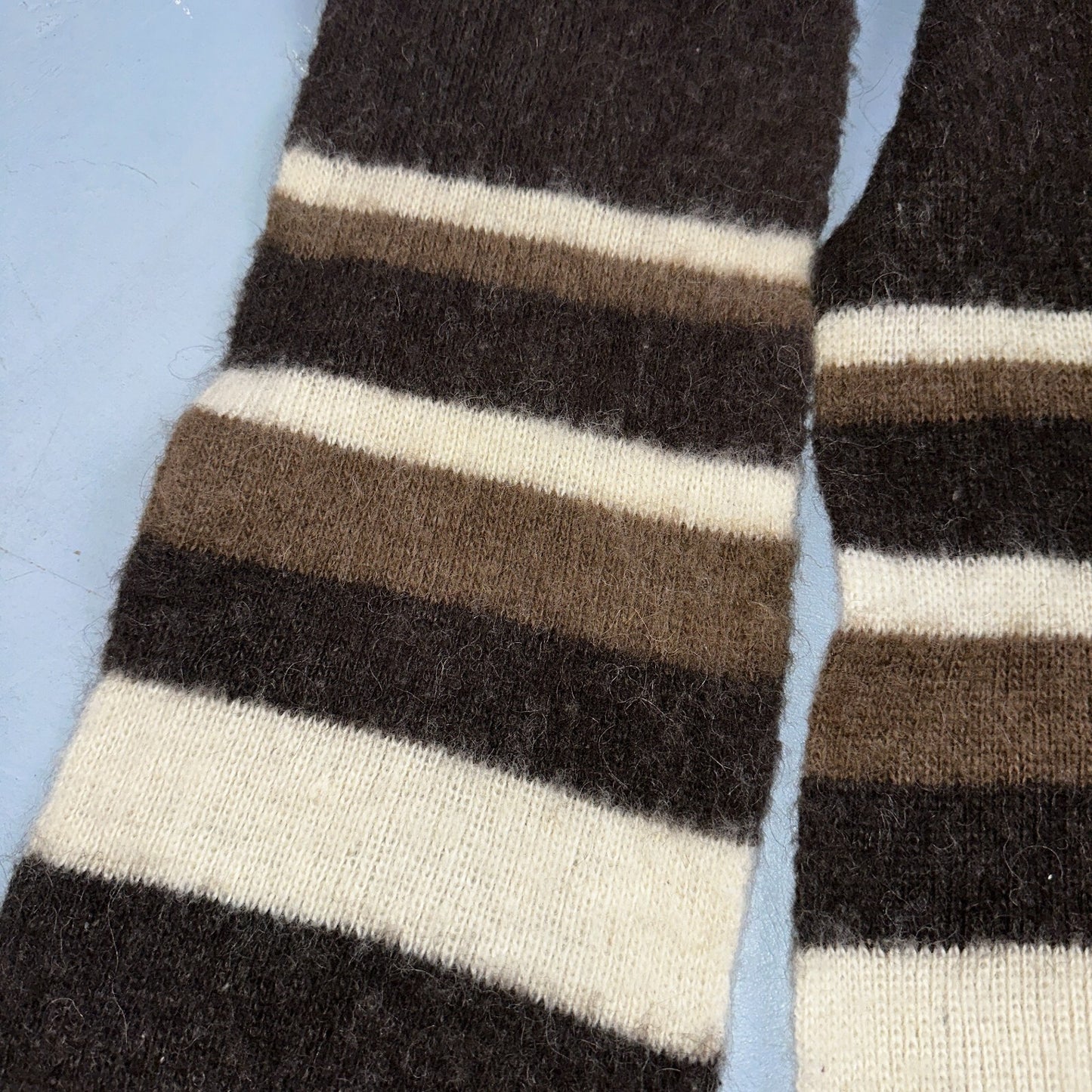 VTG Scarf Brown Colors 1970s 70s Cute Winter Wool? Soft Cozy Rockabilly