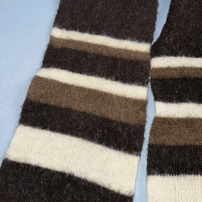 VTG Scarf Brown Colors 1970s 70s Cute Winter Wool? Soft Cozy Rockabilly