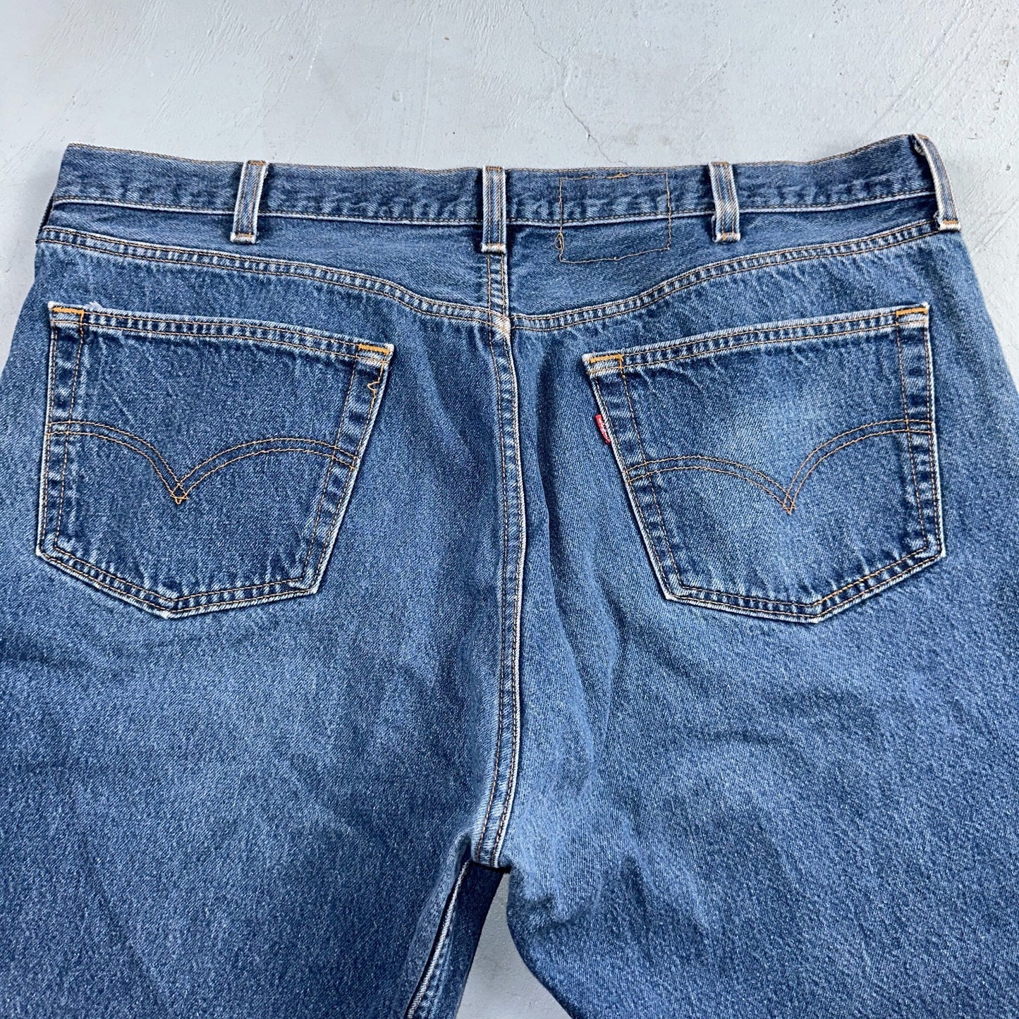 Levis 501 Vintage 90s USA XX Straight Leg Jeans Blue Med Wash 44x32 Act 40x28
