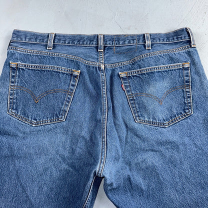Levis 501 Vintage 90s USA XX Straight Leg Jeans Blue Med Wash 44x32 Act 40x28