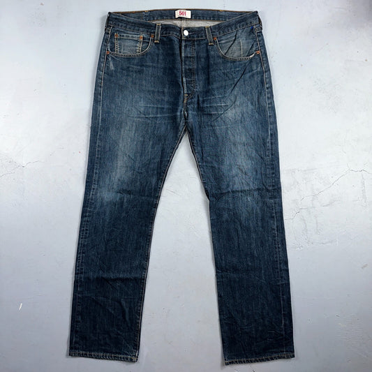 Levis 501 Vintage Y2K XX Straight Leg Jeans Blue Med Wash 38x34 Act 38x33