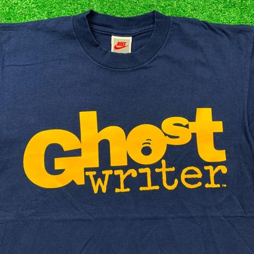 Ghost Writer Promo Vintage Nike T Shirt USA Rare Movie Rap TV Show 90s OG Memory