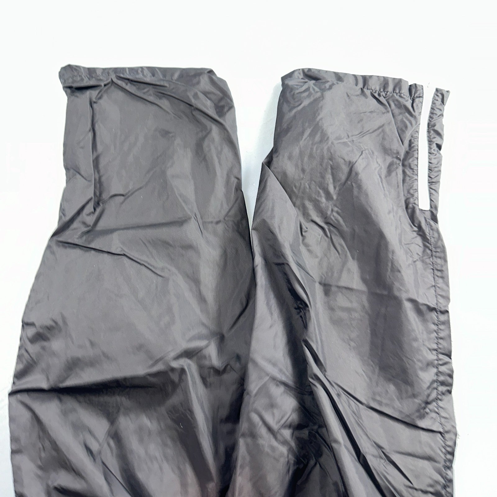 Nike VTG 90s Windbreaker Track Pants Ankle Zip Lined Black 1990s Essential