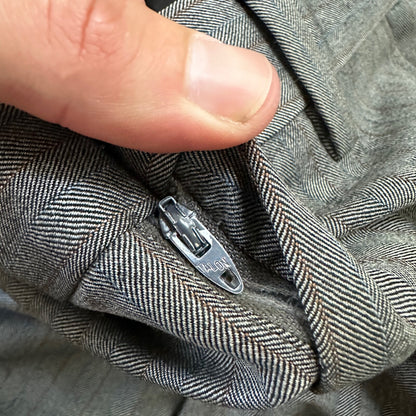 1960s 1970s Brown Striped Sport Jacket VTG Mens Suit 41 33x27 Rockabilly Wool