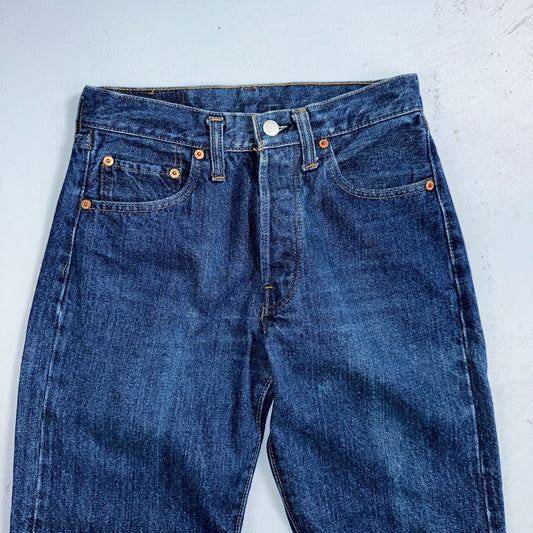 Levis 501 VTG 70s SS Redline Selvedge Jeans XX Dark Wash 28x34 Act 26x30