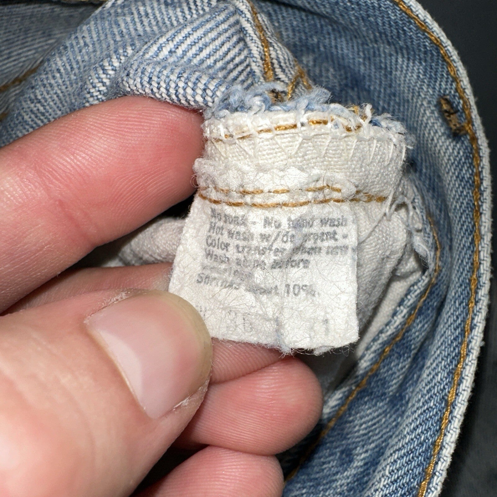 Levis 501 Vintage 80s Redline Selvedge USA XX Jeans Light Wash 36x31 Act 33x28