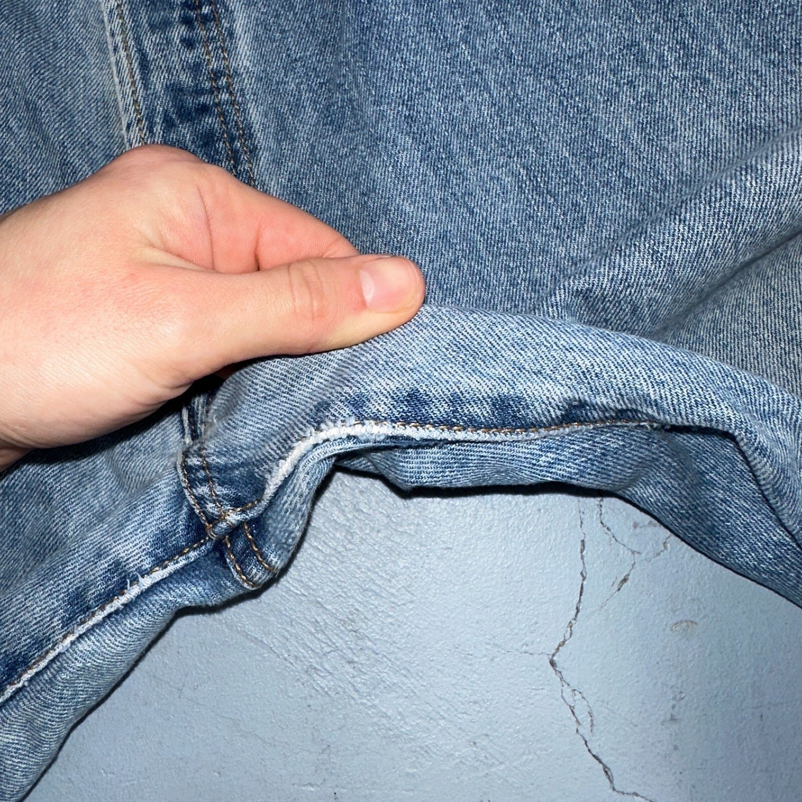 Levis 501 Vintage 90s Mexico Straight Leg Jeans 40x32 Y2K Light Wash Act 36x30