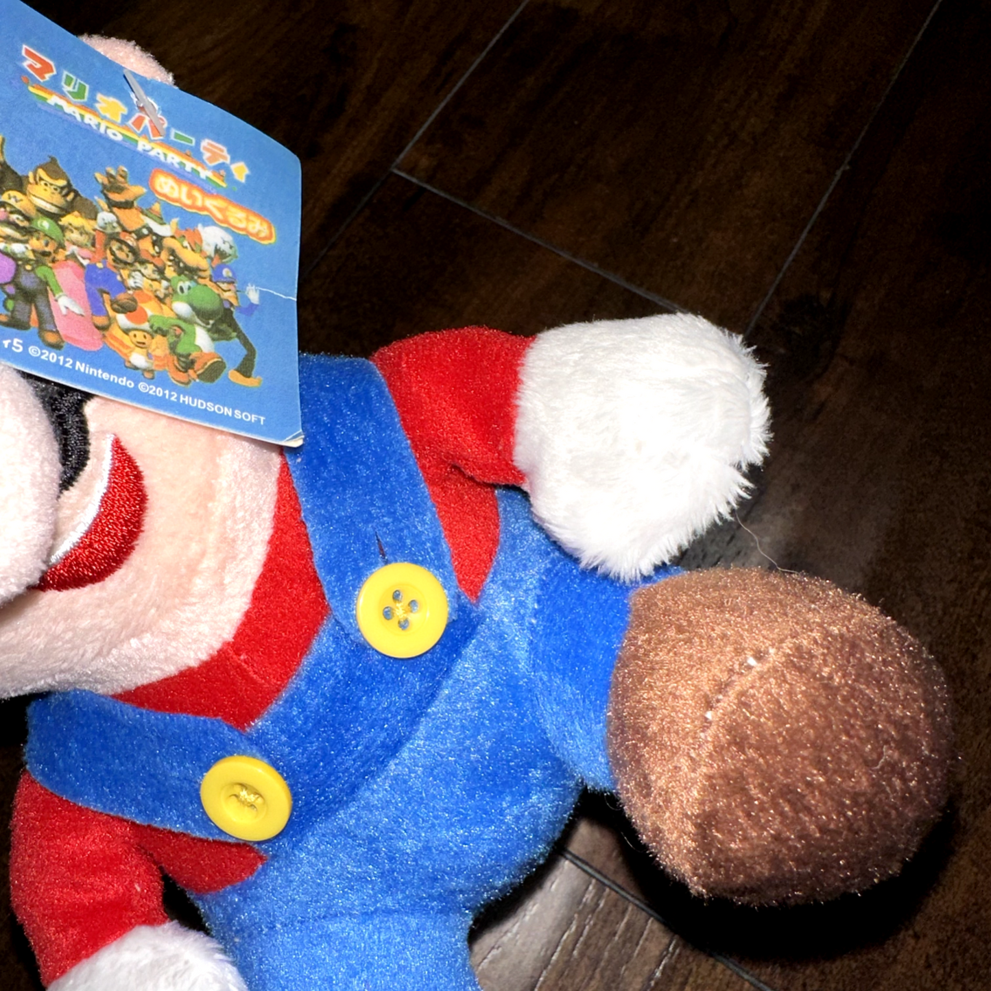 Super Mario Bros Mario Plush Doll Stuffed Toy 2012 w Tags VTG Cute Japan