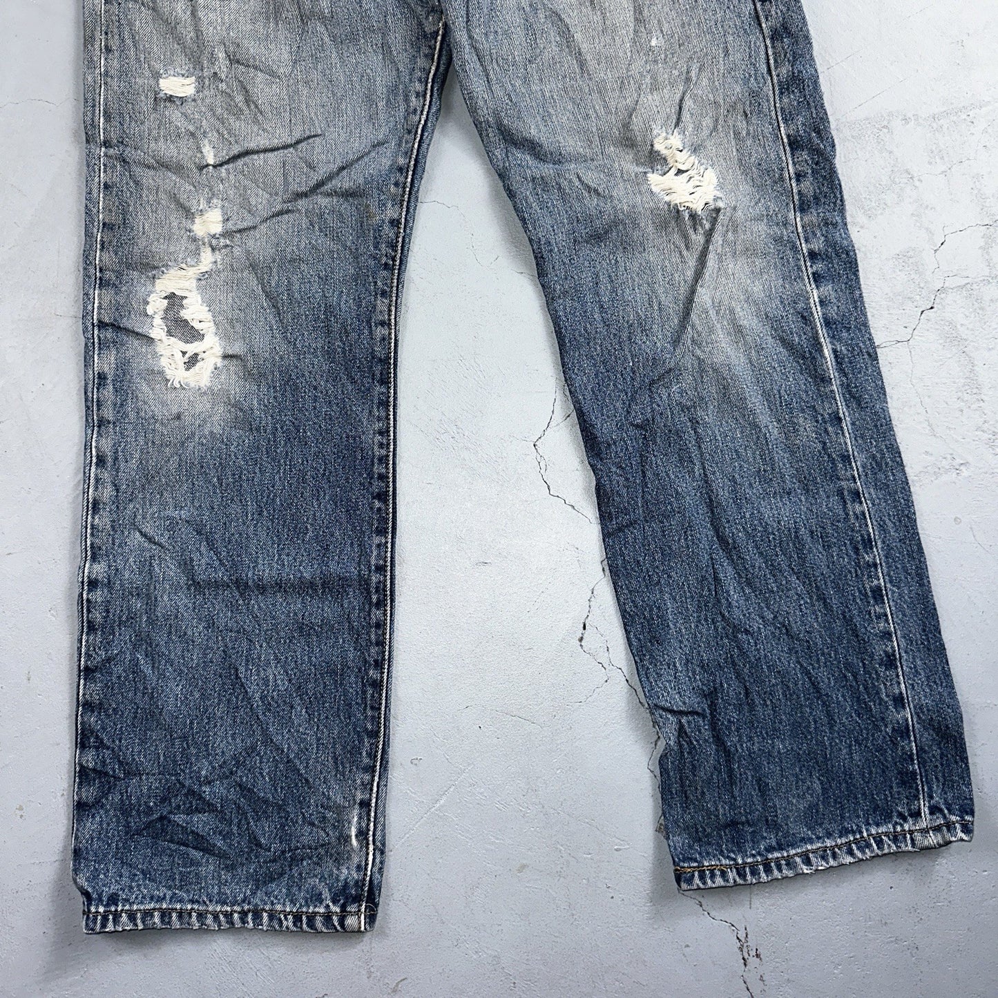 Levis 501 Vintage 90s Y2K XX Straight Leg Jeans Blue Med Wash 32x29 Act 31x28