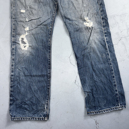 Levis 501 Vintage 90s Y2K XX Straight Leg Jeans Blue Med Wash 32x29 Act 31x28